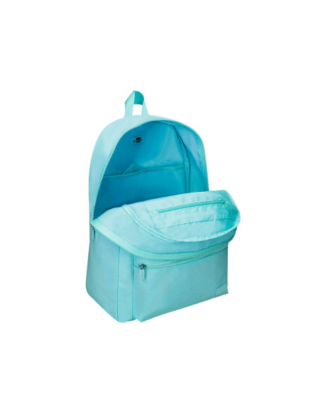 Cartera liderpapel mochila bol sillo lateral elastico color azul celeste 400x125x300