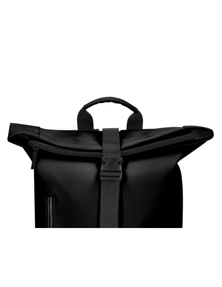 Cartera antartik mochila water proof enrollable diseño casual color negro 480x130x280 mm