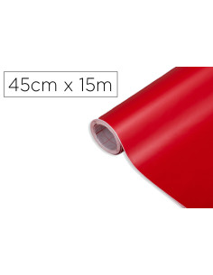 Rollo adhesivo d-c-fix rojo señales ancho 45 cm largo 15 mt