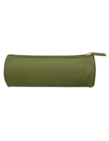 Estuche portatodo liderpapel classic cilindrico ancho 210x70mm verde militar