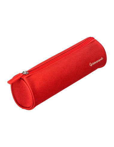 Estuche portatodo liderpapel classic cilindrico ancho 210x70mm rojo