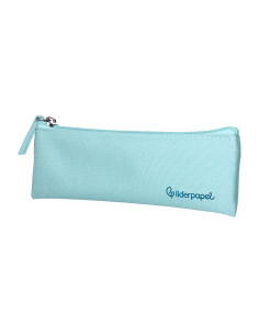 Estuche portatodo liderpapel plano estrecho una cremallera 200x60 mm azul celeste 2