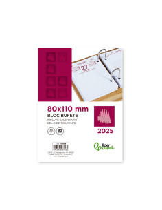 Bloc bufete liderpapel 2025 dia pagina 82x115 mm papel 80 gr