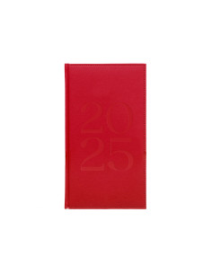 Agenda encuadernada liderpapel creta 80 x 150 2025 semana vista color rosa buganvilla papel 70 gr 2