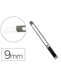 Cuter metalico q-connect xd-c18 cuchilla estrecha de ceramica 122x10x4 mm