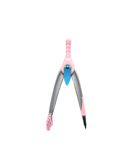Compas liderpapel lock device con adaptador universal y tubo de minas color rosa claro