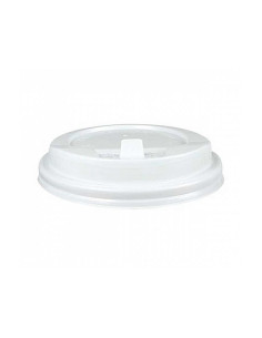 Tapa para vaso bunzl 280 ml poliestireno con orificio paquete de 100 unidades 2