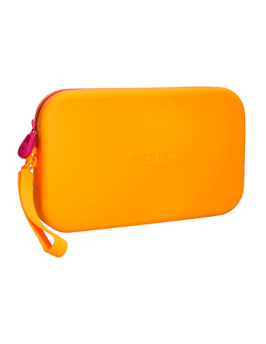 Estuche portatodo antartik tropical dive silicona soft rectangular 190x120x25 mm naranja