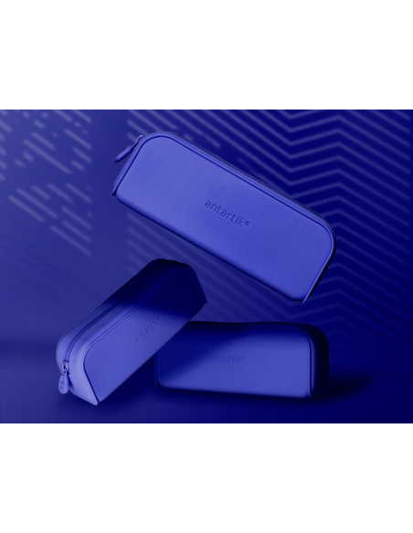 Estuche portatodo antartik prisma silicona soft rectangular 185x50x75 mm azul oscuro