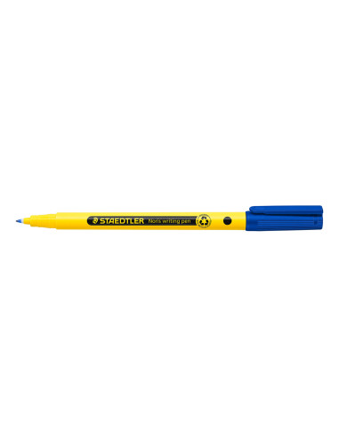 Rotulador staedtler noris writing pen 307 tinta base de agua punta fina trazo 0,6 mm azul
