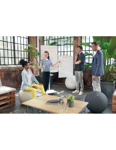 Bloc congreso nobo papel reciclado cuadriculado/liso 580x810 mm 50 hojas 70 g/m2 pack de 2 unidades