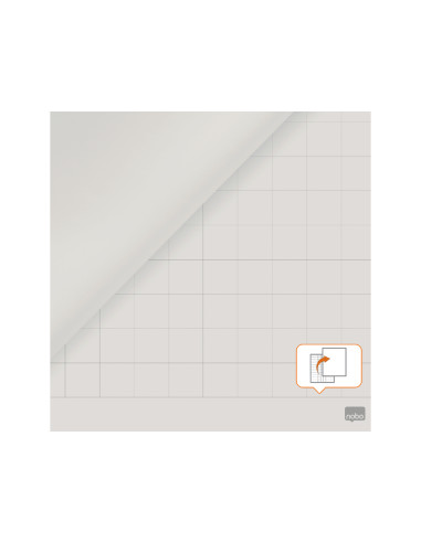 Bloc congreso nobo papel reciclado cuadriculado/liso 580x810 mm 50 hojas 70 g/m2 pack de 2 unidades