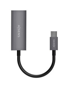 Adaptador USB Tipo-C Aisens A109-0709/ USB Tipo-C Macho - RJ45 Hembra/ 1000Mbps/ 15cm/ Gris 2