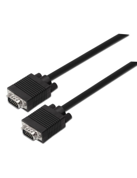 Cable SVGA Aisens A113-0069/ VGA Macho - VGA Macho/ Hasta 3W/ 10Mbps/ 3m/ Negro