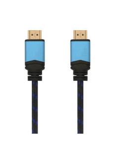 Cable HDMI 2.0 4K Aisens A120-0360/ HDMI Macho - HDMI Macho/ 10m/ Negro y Azul