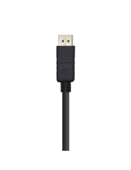Cable DisplayPort 1.2 4K Aisens A124-0387/ DisplayPort Macho - DisplayPort Macho/ Hasta 5W/ 2300Mbps/ 5m/ Negro