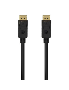 Cable DisplayPort 1.2 4K Aisens A124-0548/ DisplayPort Macho - DisplayPort Macho/ Hasta 5W/ 2300Mbps/ 50cm/ Negro