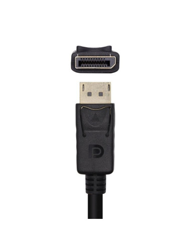 Cable Conversor Aisens A125-0459/ DisplayPort Macho - HDMI Macho/ Hasta 5W/ 2300Mbps /1m/ Negro