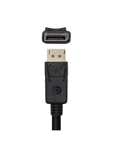 Cable Conversor Aisens A125-0459/ DisplayPort Macho - HDMI Macho/ Hasta 5W/ 2300Mbps /1m/ Negro