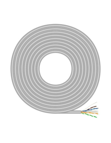 Bobina de Cable RJ45 UTP AWG23 CCA (Aleación) Aisens A135-0660 Cat.6/ 100m/ Gris