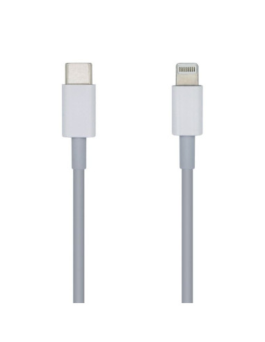 CableUSB Tipo-C 2.0 Lightning Aisens A102-0443/ Lightning Macho - USB Tipo-C Macho/ 2m/ Blanco