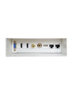 Caja de Conexiones Aisens A127-0340/ VGA - 2x HDMI - Jack 3.5 - RCA - USB - 2x RJ45