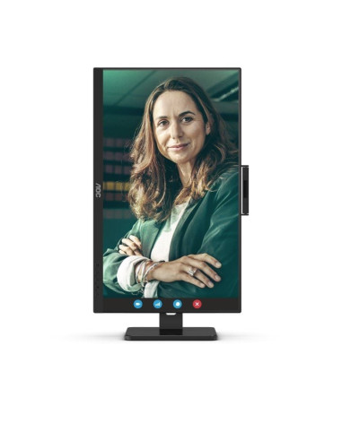 Monitor Profesional AOC 24P3CW 23.8"/ Full HD/ Webcam/ Multimedia/ Regulable en altura/ Negro