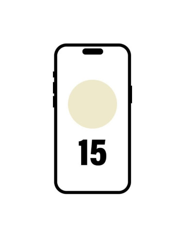Smartphone Apple iPhone 15 256Gb/ 6.1"/ 5G/ Amarillo