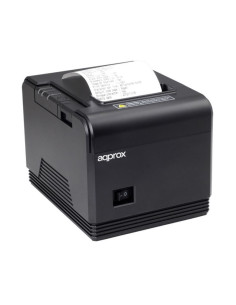 Impresora de Tickets Approx appPOS80AM/ Térmica/ Ancho papel 80mm/ USB-RS232/ Negra
