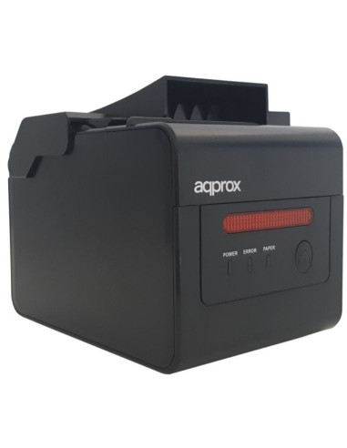 Impresora de Tickets Approx appPOS80WIFI+LAN/ Térmica/ Ancho papel 58 y 80mm/ USB-WiFi-LAN-RS232-RJ11/ Negra