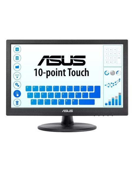 Monitor Profesional Táctil Asus VT168HR 15.6"/ WXGA/ Negro