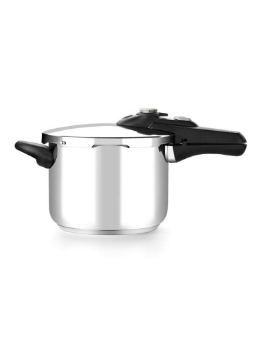 Olla a Presión Bra Vitesse A185102/  22cm/ 6L/ Acero Inoxidable/ Apta para Inducción