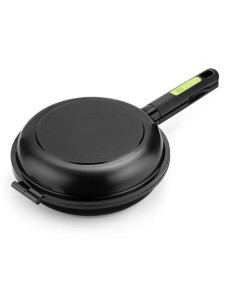 Sartén Dupla para Tortillas Bra Prior A121466/  20cm/ Aluminio fundido/ Apta para Inducción