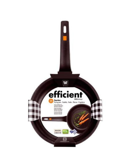 Sartén Bra Efficient A271220/  20cm/ Aluminio fundido/ Apta para Inducción