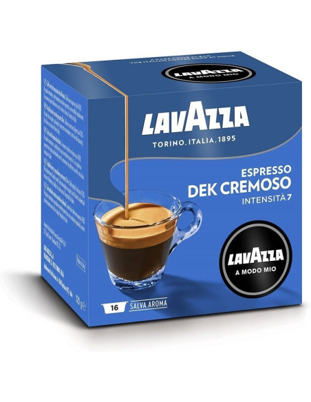 Cápsula Lavazza Cremosamente Dek para cafeteras A Modo Mio/ Caja 16