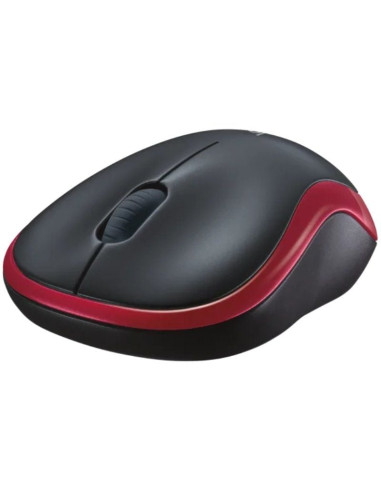 Ratón Inalámbrico Logitech M185/ Hasta 1000 DPI/ Rojo