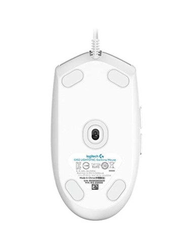 Ratón Gaming Logitech G102 Lightsync/ Hasta 8000 DPI/ Blanco