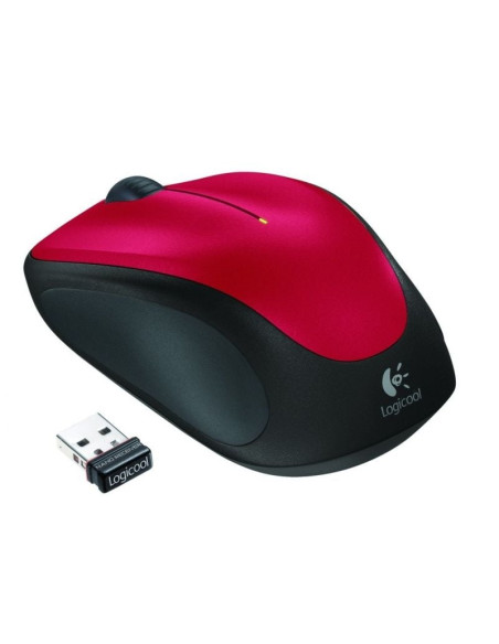 Ratón Inalámbrico Logitech M235/ Hasta 1000 DPI/ Rojo