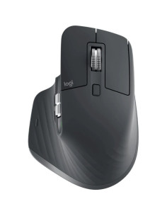 Ratón Ergonómico Inalámbrico Logitech MX Master 3S/ Batería recargable/ Hasta 8000 DPI/ Grafito