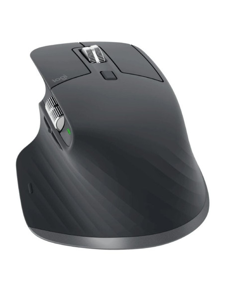 Ratón Ergonómico Inalámbrico por Bluetooth Logitech MX Master 3S/ Batería recargable/ Hasta 8000 DPI/ Grafito