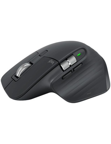 Ratón Ergonómico Inalámbrico por Bluetooth Logitech MX Master 3S/ Batería recargable/ Hasta 8000 DPI/ Grafito