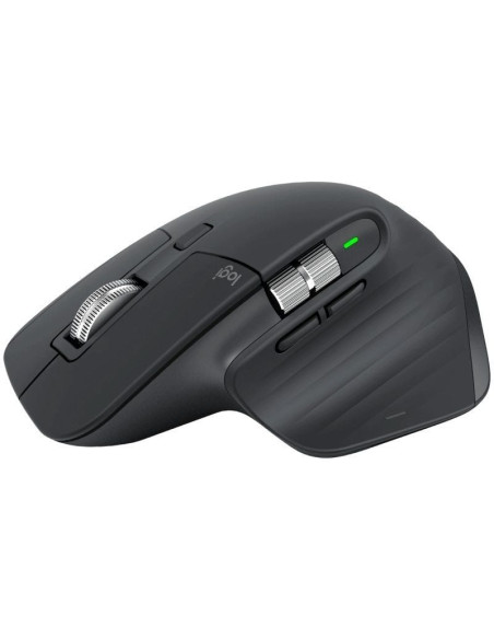Ratón Ergonómico Inalámbrico por Bluetooth Logitech MX Master 3S/ Batería recargable/ Hasta 8000 DPI/ Grafito