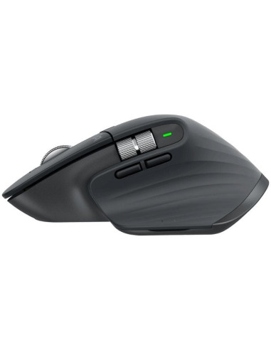 Ratón Ergonómico Inalámbrico por Bluetooth Logitech MX Master 3S/ Batería recargable/ Hasta 8000 DPI/ Grafito
