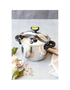 Olla a Presión Monix Classica M530001/  22cm/ 4L/ Acero Inoxidable/ Apta para Inducción 2