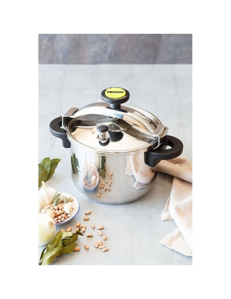 Olla a Presión Monix Classica M530003/  24cm/ 8L/ Acero Inoxidable/ Apta para Inducción