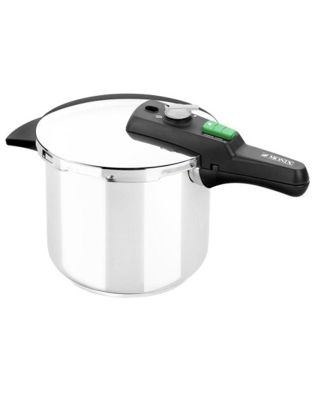 Olla a Presión Monix Quick/  22cm/ 6L/ Acero Inoxidable