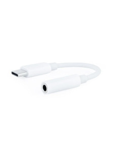 Conversor USB Tipo-C Nanocable 10.24.1205-W/ USB Tipo-C Macho - Jack 3.5 Hembra