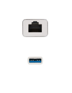 Adaptador USB 3.0 - RJ45 Nanocable 10.03.0401/ 1000Mbps 2