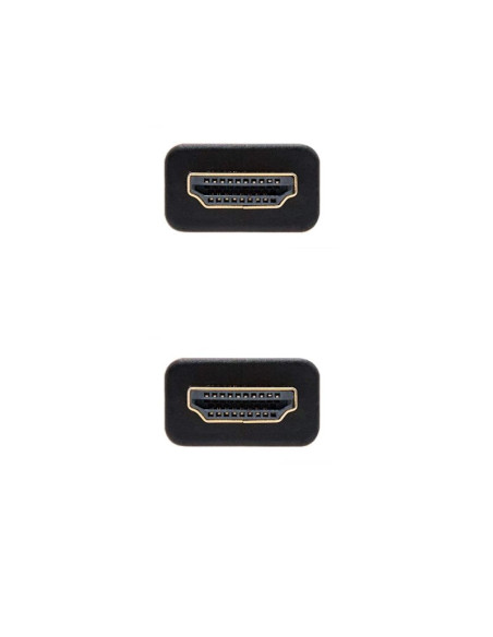 Cable HDMI 2.0 4K Nanocable 10.15.3700/ HDMI Macho - HDMI Macho/ 0.5m/ Negro/ Azul