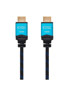 Cable HDMI 2.0 4K Nanocable 10.15.3701/ HDMI Macho - HDMI Macho/ 1m/ Negro/ Azul 2